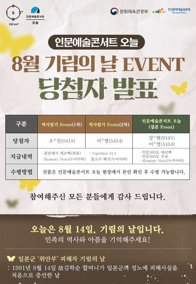 당첨자 발표