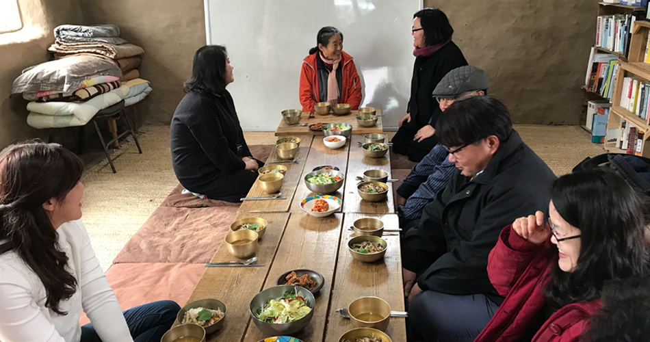 볍씨학교 학생들이 준비한 점심 양혜영