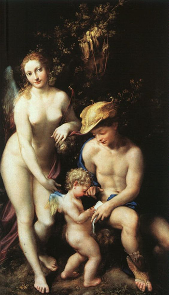 에로스의 교육 Antonio Allegri Corregio, 1528