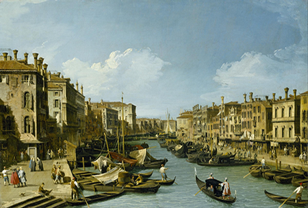 카날레토(Canaletto)의 리알토 다리 부근 카날레 그란데 광경(The Grand Canal near the Rialto Bridge)