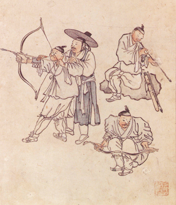 김홍도의 활쏘기