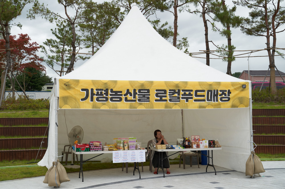 두네토마켓 부스 모습 / 가평농산물 로컬푸드매장 