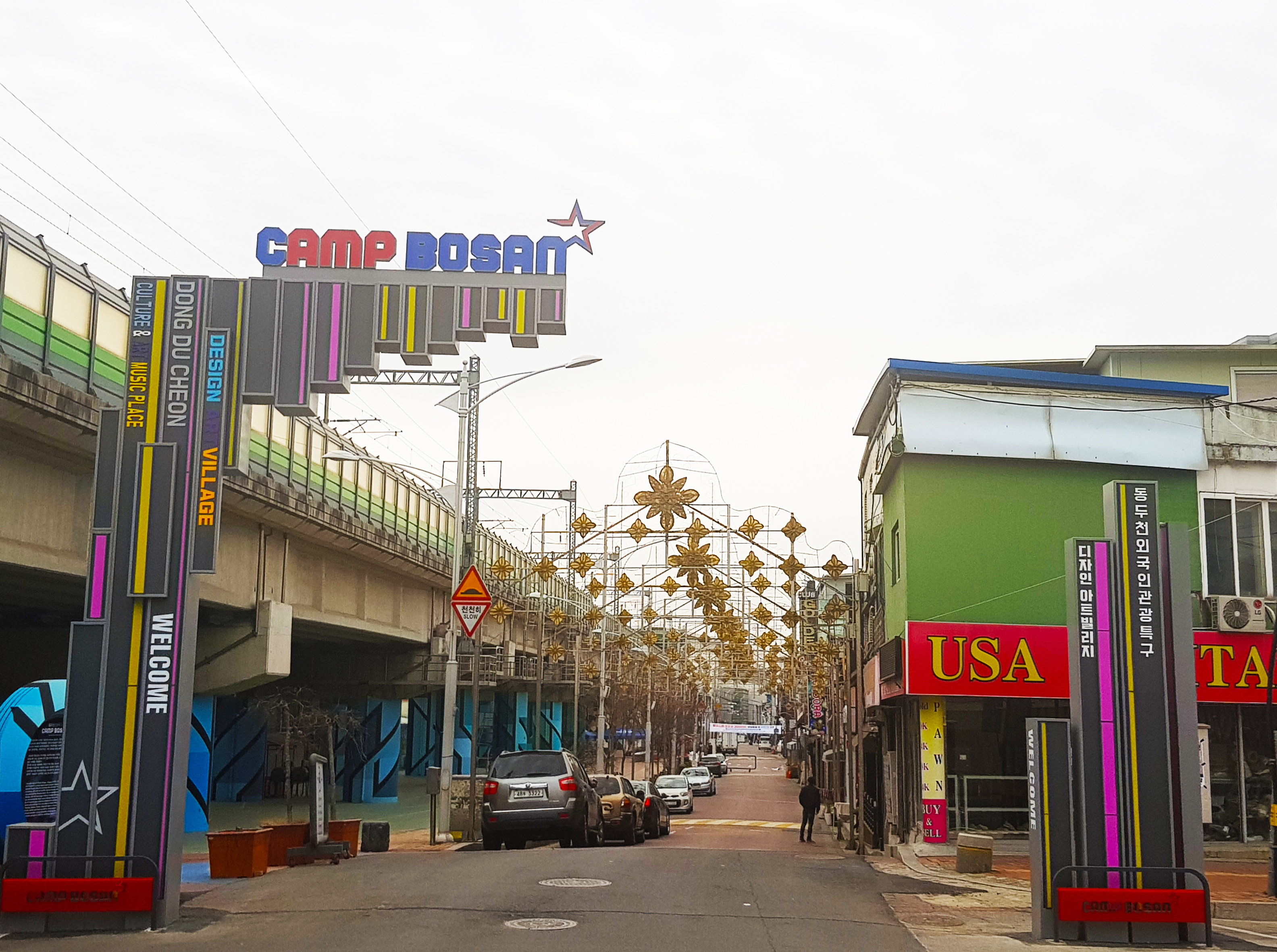 CAMP BOSAN DONG DU CHEON WELCOME DESIGN VILLAGE USA 디자인아트빌리지 동두천외국인관광특구