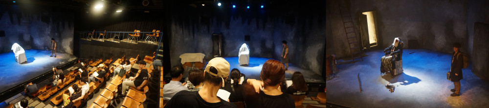 공연 전후의 무대 모습 