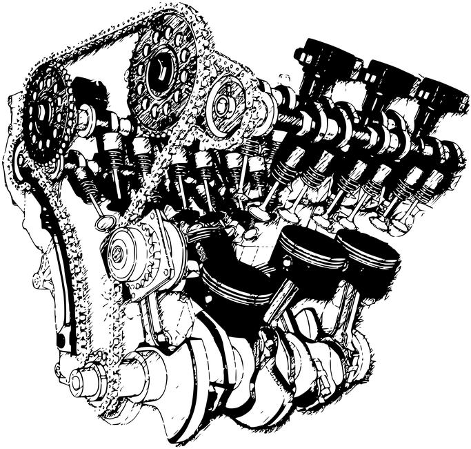 엔진 스케치