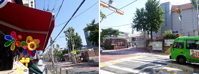 혜화 초등학교를 지나는 마을버스