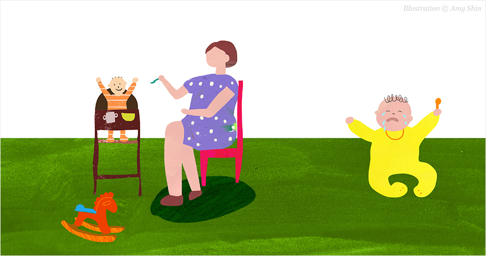 엄마의 역사에 내가 얼마나 큰 부분을 차지했던 걸까 싶다. Illustration ⓒ Amy Shin