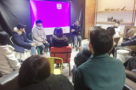 영화평론가 백정우씨와 함께한 우리는 모두 꿈을 꾼다 상영회 현장