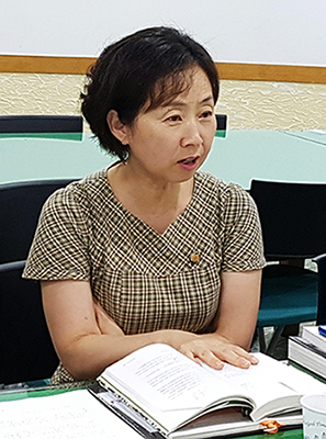 산방독서회 회장 현미숙 